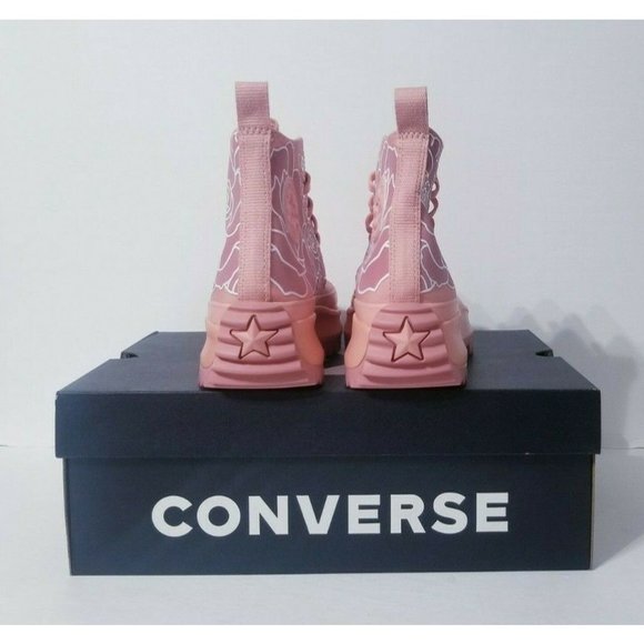 Converse Run Star Hike High Top Pink Floral Natasha Cloud - Picture 4 of 5